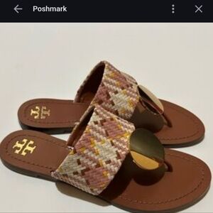 Patos Disk Sandals.No Size Tag See Pic.For Measurements.Small Skrach On Disk.